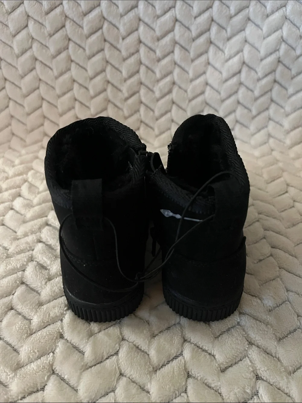 Kids Black Cozy Winter Boots